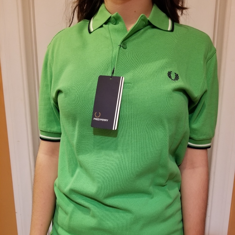XS Fred Perry Neon Green Polo